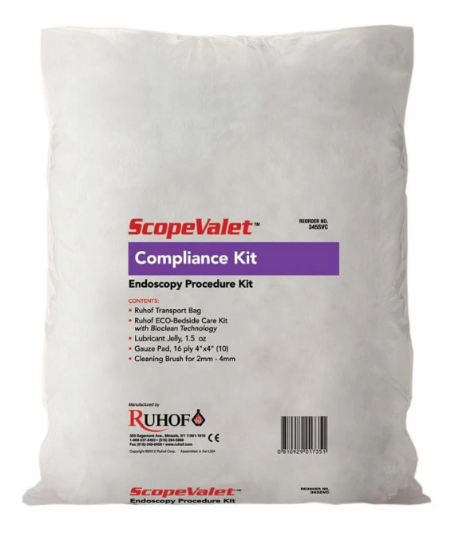 Ruhof Healthcare Compliance Kit, W/Bedside Kit Endoscope Care Products (12/Cs - 345SVC