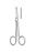 Econo - Strabismus Scissors 4-1/2 Inch Length Floor Grade Pakistan Stainless Steel Sterile Finger Ring Handle Straight Blunt Tip / Blunt Tip - 96-2542