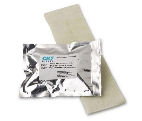 Carolina Narrow Fabric Parker Splint Non-Padded Pre-Cut Splint Strip 4 X 30 Inch Fiberglass White - PS430NP