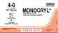 J & J Healthcare Systems Monocryl Suture with Needle Absorbable Uncoated Undyed Suture Monofilament Poliglecaprone Size 4-0 18 Inch Suture Double-Armed 13 mm Length Straight Conventional Cutting Needle - D8655