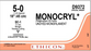 J & J Healthcare Systems Monocryl Suture without Needle Monofilament Poliglecaprone Absorbable Size 5 - 0 18 Inch Suture - D9372