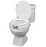 Maddak Bariatric Raised Toilet Seat 3 Inch Height White 600 lbs. Weight Capacity - 725790002