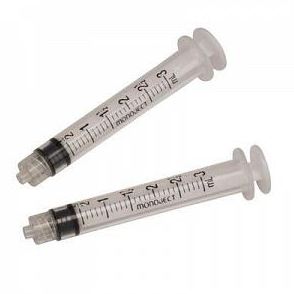 Cardinal Monoject General Purpose Syringe 3 mL Bulk Pack Luer Lock Tip Without Safety - 8881103066