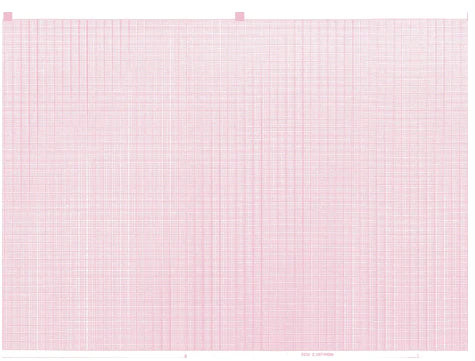 Schiller - Diagnostic Recording Paper Thermal Paper 8 X 10 Inch Z-Fold Red Grid - 7G30999174