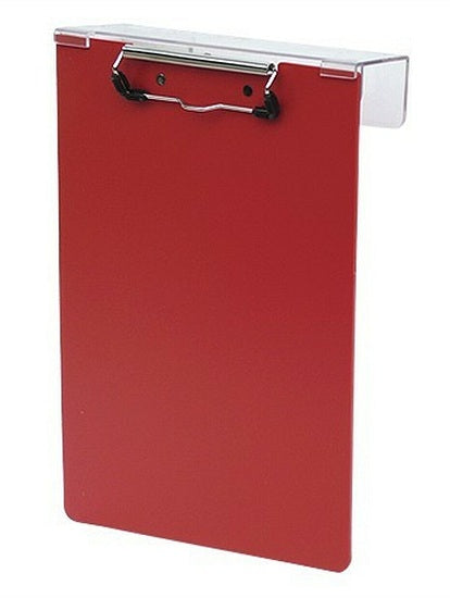 Over-The-Bed Poly Clipboards Red