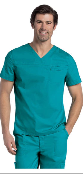 Landau Uniforms - Scrub Shirt Medium Galaxy Blue 2 Pockets Short Sleeve Female - 4143BGMSTMED