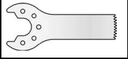 MicroAire Surgical Instruments Micro Sagittal Saw Blade Sagittal Saw Blade 0.4 Material Thickness X 0.4 Cut Thickness X 5.5 Width X 24.9 mm Usable Length - ZS-414
