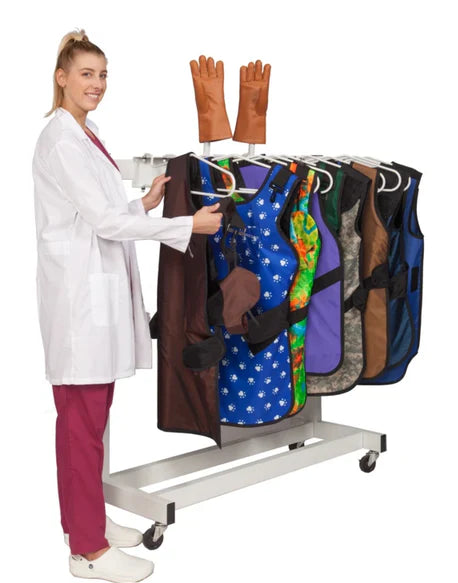 Deka-Rak - Apron Rack Floor 10 Hooks White - 16411