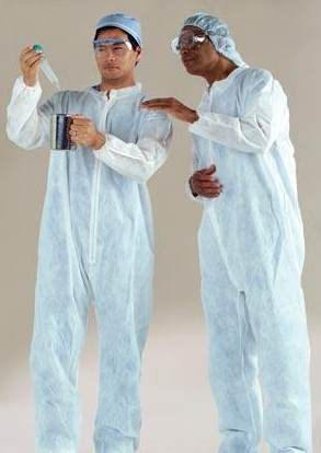Hospitex / Encompass Group SafeCare Coverall Large White Disposable - 47387-140E