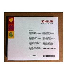 Schiller America Schiller ECG / EEG Recording Paper Thermal 210 mm X 80 Foot Z-Fold Red Grid - 2.157012