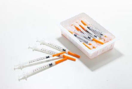 Sol-Millennium Medical SOL-M Allergy Tray Sol-M 1 mL 23 Gauge 1/2 Inch Attached Needle Without Safety - 181023T