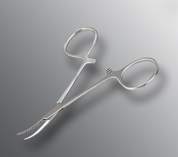 BR Surgical BR Surgical Hemostatic Forceps Hartmann 3-1/2 Inch Floor Grade Stainless Steel Curved - FG12-21110