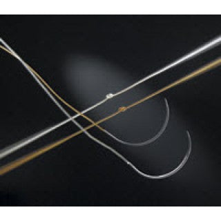 Aesculap Softcat Chrom Suture with Needle Absorbable Uncoated Undyed Suture Chromic Gut Size 4-0 90 cm Suture 1-Needle 22 mm Length 1/2 Circle Taper Point Needle - C0660302