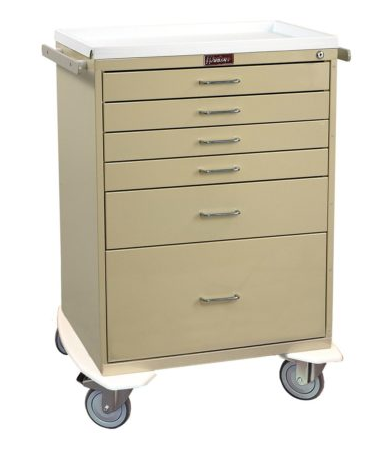 CART, ANES 6DRAWER TALL 