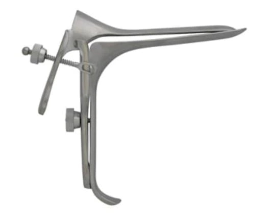 BR Surgical - Vaginal Speculum Pederson NonSterile Surgical Grade German Stainless Steel Large 40 mm Yoke Opening Reusable Without Light Source Capability - BR70-12503