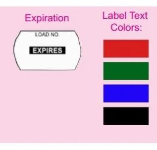 Healthmark Industries Pre-Printed Label Communication Fill In EXPIRES Red - H369012