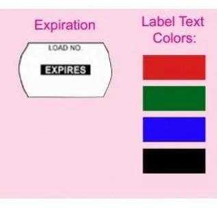 Healthmark Industries - Pre-Printed Label Advisory Label Red EXPIRES Quality Control Label - H369012