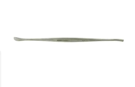 BR Surgical - Dissector Penfield #3 6 mm X 7.5 Inch Double Ended Blunt Fully Curved and Wax Packer - BR40-16103