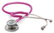 American Diagnostic Corp Adscope Clinician Stethoscope Metallic Raspberry 1-Tube 22 Inch Tube Double Sided Chestpiece - 608MRS