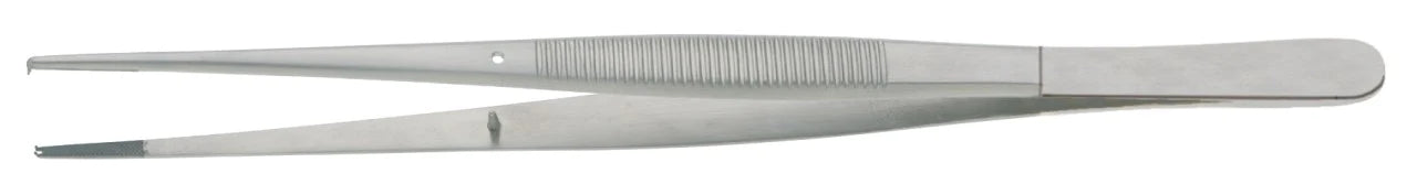 BR Surgical - Tissue Forceps Potts-Smith 7 Inch Length Surgical Grade Stainless Steel NonSterile NonLocking Thumb Handle Straight 1 X 2 Teeth - BR10-12618