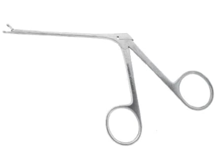 BR Surgical - Ear Forceps Hartmann 3-3/8 Inch Length Surgical Grade Stainless Steel NonSterile NonLocking Finger Ring Handle Straight 2.5 mm Round Cups - BR44-26725