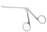 BR Surgical BR Surgical Ear Forceps Hartmann 3-3/8 Inch Surgical Grade Stainless Steel NonSterile NonLocking Finger Ring Handle Straight 2.5 mm Round Cups - BR44-26725