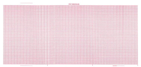 Physio-Control - Diagnostic Recording Paper Thermal Paper 4 Inch X 73 Foot Roll Red Grid - 7G31091427