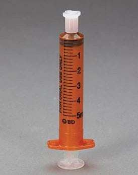 BD - Oral Medication Syringe 5 mL Bulk Pack Oral Tip Without Safety - 6805A