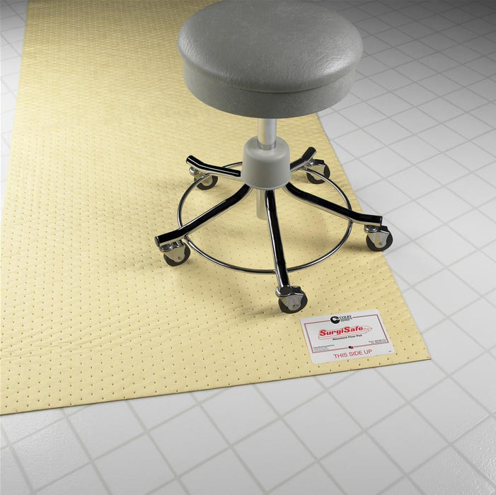 SurgiSafe - Absorbent Floor Mat 18 X 40 Inch Yellow - 81860-2