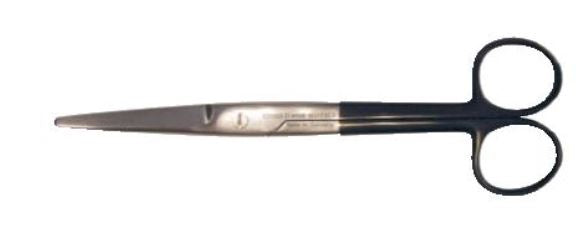 BR Surgical BR Surgical SuperCut Dissecting Scissors Mayo 5-1/2 Inch Length Surgical Grade Stainless Steel NonSterile Finger Ring Handle Curved Blunt/Blunt - BR08-16114SC