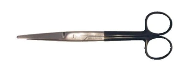 BR Surgical SuperCut - Dissecting Scissors Mayo 5-1/2 Inch Length Surgical Grade Stainless Steel NonSterile Finger Ring Handle Curved Blunt Tip / Blunt Tip - BR08-16114SC