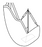 Joerns Healthcare Hoyer Classic Commode Sling Medium 600 lbs. Weight Capacity - 70057