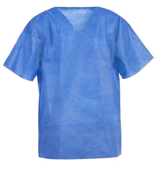 Tronex Healthcare Industries Scrub Shirt 2X-Large Blue 1 Pocket Short Sleeves Unisex - SMS220-40