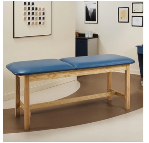 Clinton Industries ETA Classic Series H-Brace Treatment Table Fixed Height 400 Lbs. - 1010-27-3BK/1NT