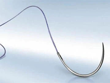 Novosyn - Suture with Needle Absorbable Coated Violet Suture Braided Polyglycolide Size 2 - 0 70 cm Suture 1-Needle 26 mm Length 1/2 Circle Reverse Cutting Needle - G0068090