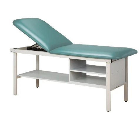 Clinton Industries ETA Alpha Series Treatment Table with Shelving Fixed Height 450 Lbs. - 3030-27-3WW