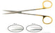 BR Surgical BR Surgical Dissecting Scissors Metzenbaum 5-3/4 Inch Length Surgical Grade Stainless Steel / Tungsten Carbide NonSterile Finger Ring Handle Straight Sharp/Sharp - BR08-27415