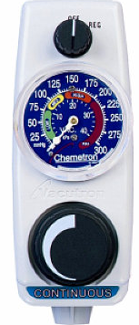 Allied Healthcare Vacutron Suction Regulator Surgical 0 - 300 mmHg DISS Outlet Puritan Bennett Adapter - 22-12-1105