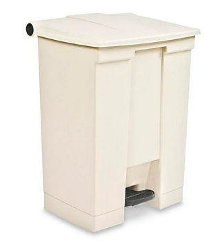 WASTECAN, STEP-ON RUBBERMAID