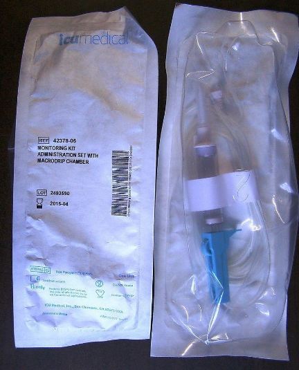 Bravo24 - Primary IV Administration Set 15 Drops / mL Drip Rate 101 Inch Tubing Without Ports - B9900-119