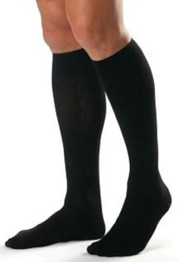 JOBST for Men - Compression Stocking Knee High Medium White Closed Toe - 115009