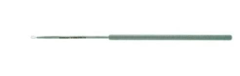 BR Surgical - Micro Ear Curette Billeau 6-1/4 Inch Length Round Knurled Handle Size 1 Tip Flexible Oval Loop Tip - BR44-18012