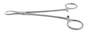 BR Surgical BR Surgical Grasping Forceps Littlewood 7-1/2 Inch Surgical Grade Stainless Steel NonSterile Ratchet Lock Finger Ring Handle Curved 2 X 3 Teeth - BR64-15050