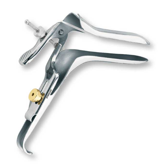 Gynex Gynex Vaginal Speculum Graves NonSterile Surgical Grade Stainless Steel Medium Left Side Open Reusable Without Light Source Capability - 2811