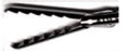 Elmed 5mm Dissectors and Graspers Alligator Grasper Retro-Facing Teeth Double Action, 20mm Tip - Insulated Handles