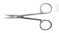 BR Surgical BR Surgical Iris Scissors Knapp 4 Inch Length Surgical Grade Stainless Steel NonSterile Finger Ring Handle Curved Blunt/Blunt - BR08-34806