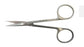 BR Surgical - Iris Scissors Knapp 4 Inch Length Surgical Grade Stainless Steel NonSterile Finger Ring Handle Curved Blunt Tip / Blunt Tip - BR08-34806