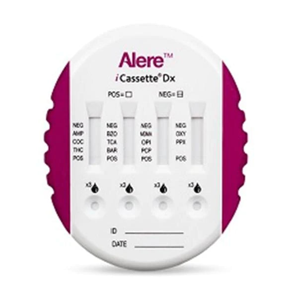 iScreen - Drugs of Abuse Test 10-Drug Panel AMP, BAR, BZO, COC, mAMP/MET, MOP, MTD, PCP, TCA, THC Urine Sample 25 Tests - DOA-2104