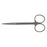 BR Surgical Iris Scissors 4-1/2 Inch Length Stainless Steel Finger Ring Handle Curved Sharp/Sharp - WG08-34111