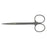BR Surgical - Iris Scissors 4-1/2 Inch Length Stainless Steel Finger Ring Handle Curved Sharp Tip / Sharp Tip - WG08-34111
